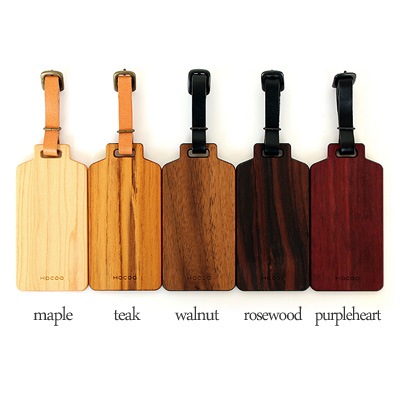 【メープル・ウォールナットのみ】【名入れ一面 無料】「Name Tag」木目の美しさを活かしたネームタグ・ゴルフタグ