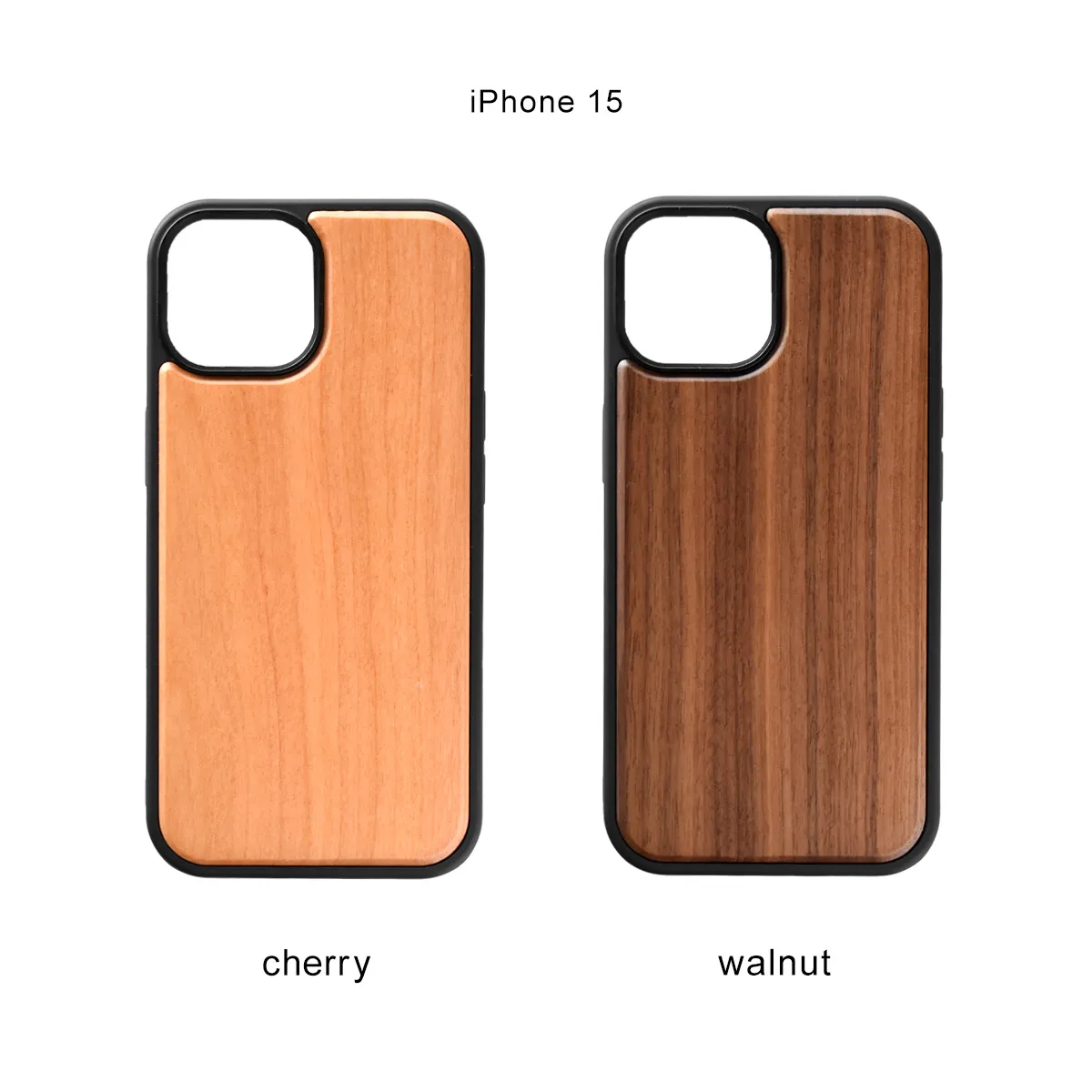 木製iPhone 15 / 14 / 13ケース「ALL-AROUND CASE」天然木×ハード