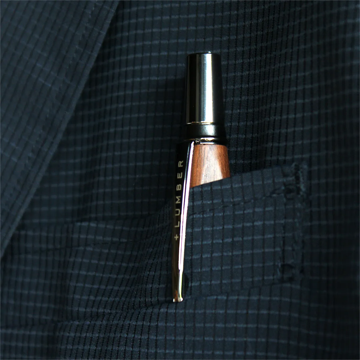 「TRIANGLE BODY BALLPOINT PEN」銘木をプラスした三角ボールペン 木軸 名入れ可能