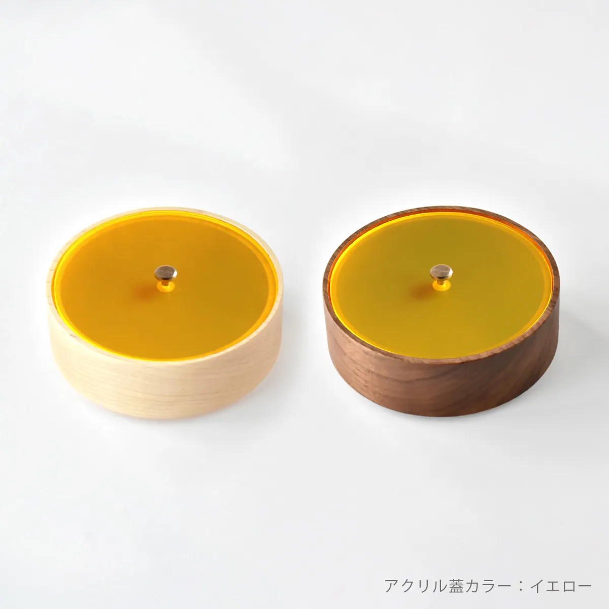 「Stackable Round Case」自分好みにカスタマイズできる木製のマルチ小物入れ・収納トレイ/デザイン雑貨/北欧風デザイン