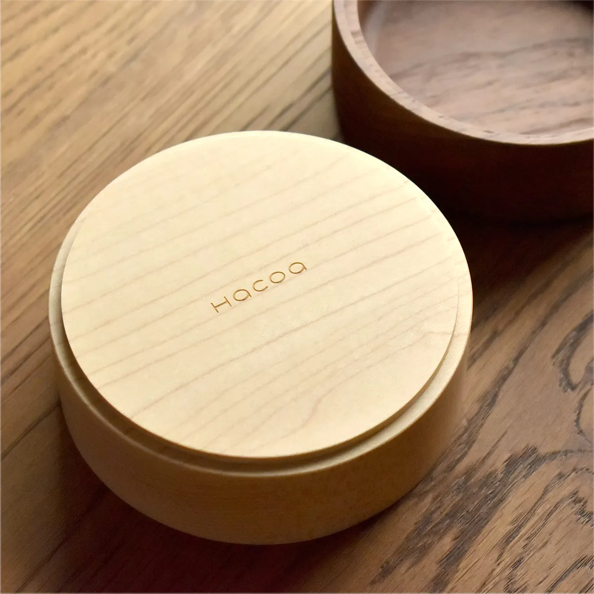 「Stackable Round Case」自分好みにカスタマイズできる木製のマルチ小物入れ・収納トレイ/デザイン雑貨/北欧風デザイン