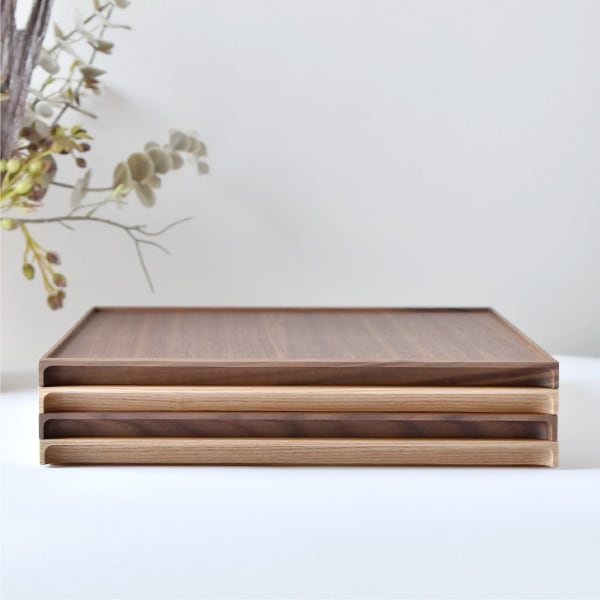 【生産終了】【ネット限定】「Serving Tray」 木の素材感が引き立つミニマルデザインの木製トレイ・ランチョンマット/北欧風/名入れ可能