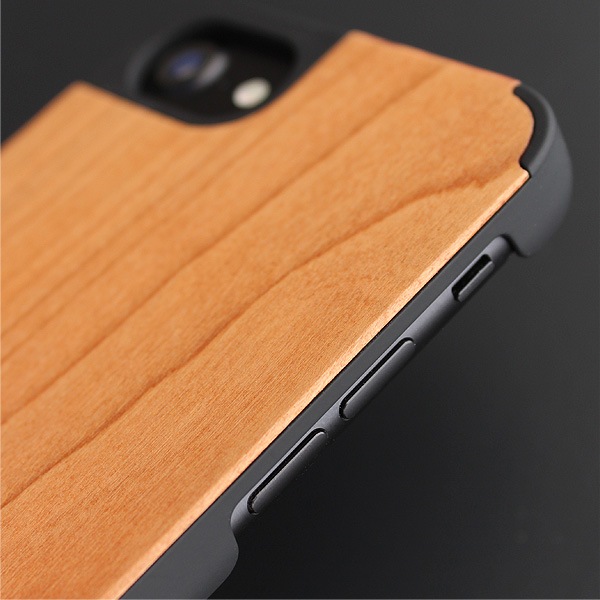 ■【SE3/SE2/8/7/6】「iPhone Case SE（第3世代/第2世代）/8/7/6」丈夫なハードケースと天然木を融合したiPhone SE3/SE2/8/7/6専用木製ケース【Qi対応】