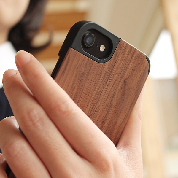 ■【SE3/SE2/8/7/6】「iPhone Case SE（第3世代/第2世代）/8/7/6」丈夫なハードケースと天然木を融合したiPhone SE3/SE2/8/7/6専用木製ケース【Qi対応】