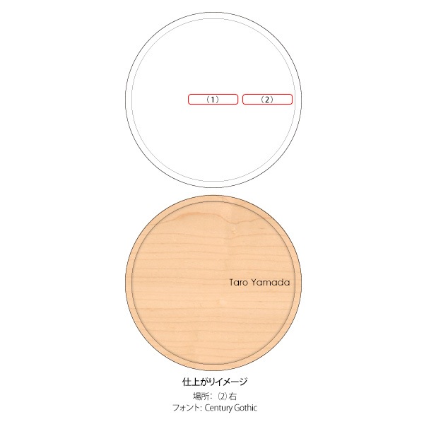 【ペア】「Coaster round ギフトセット」天然無垢材を使用した贅沢な木製コースター/北欧風デザイン ギフトセット