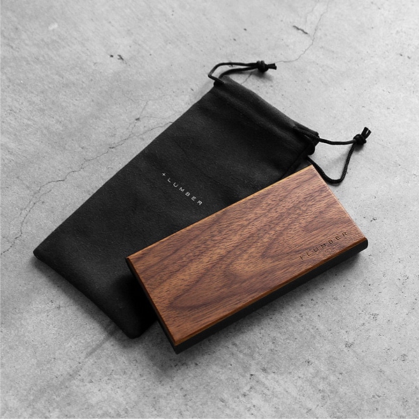 【プレミアム】【10000mAh】「POWERBANK 10000（黒檀）」木製モバイルバッテリーiPhoneにも対応【PSE認証】