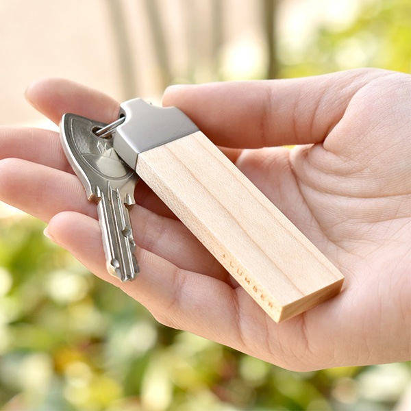 【数量限定】【ナンバープレート刻印】「KEYRING 002」愛車のナンバープレートを刻印した木製キーホルダー・キーリング/父の日/実用的/