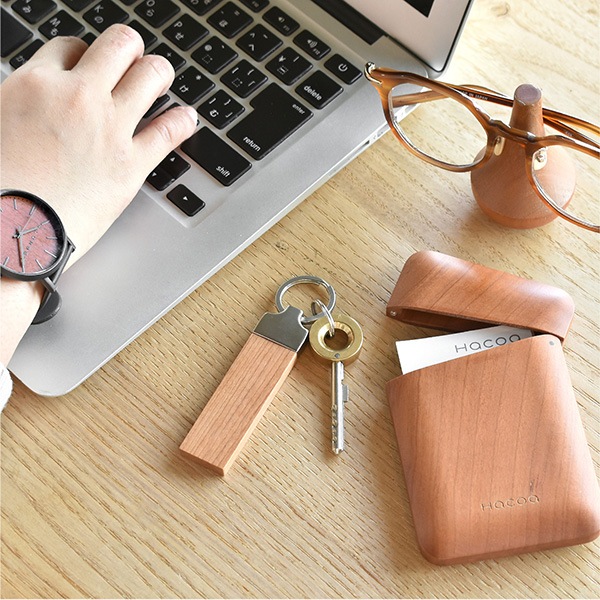 【数量限定】【ナンバープレート刻印】「KEYRING 002」愛車のナンバープレートを刻印した木製キーホルダー・キーリング/父の日/実用的/