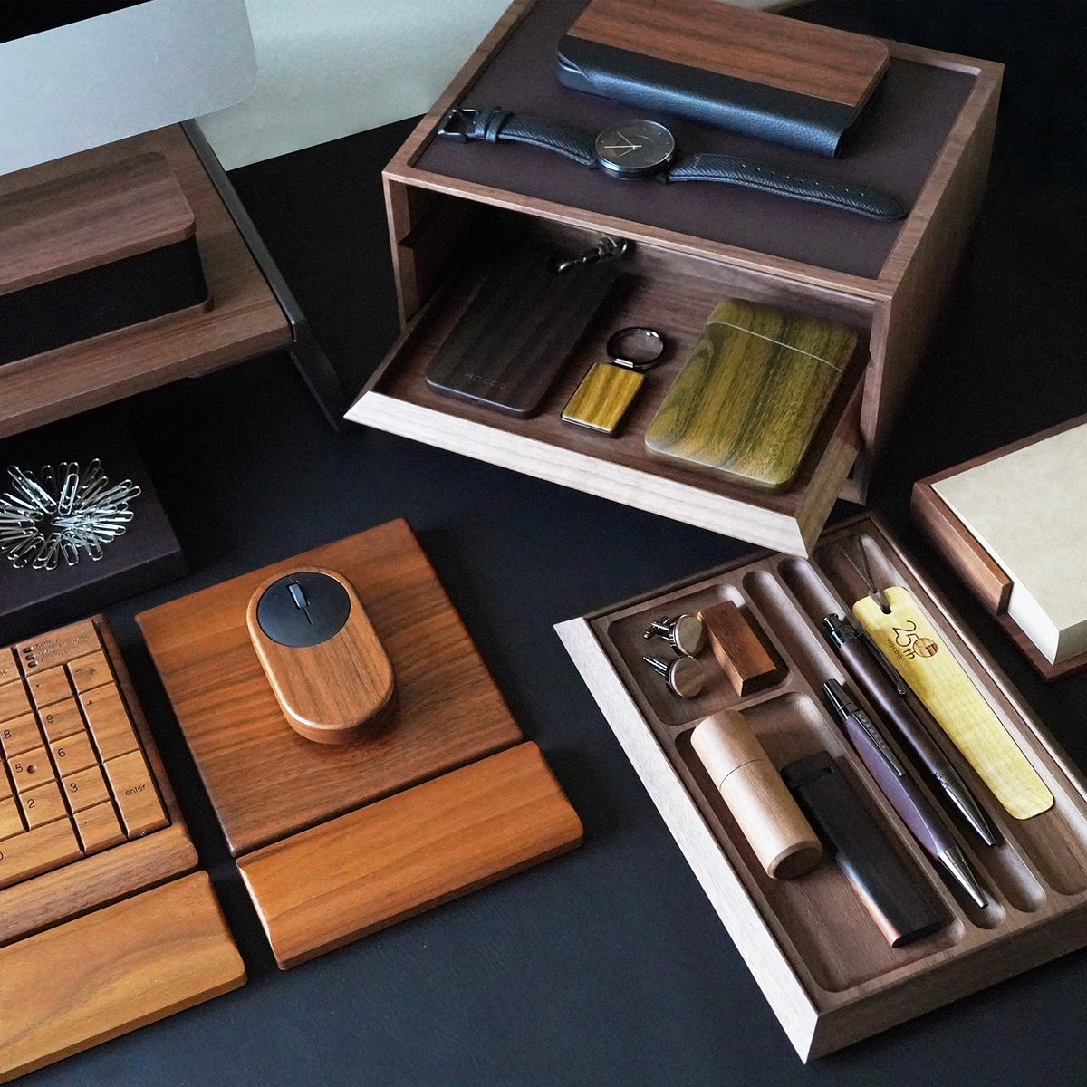 数量限定】25周年記念 木製デスクオーガナイザー｜Desk Organizer