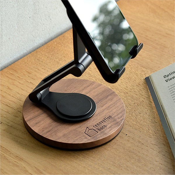 「Smartphone Stand Adjustable」角度調整ができる折り畳み式木製スマートフォンスタンド/Hacoaブランド