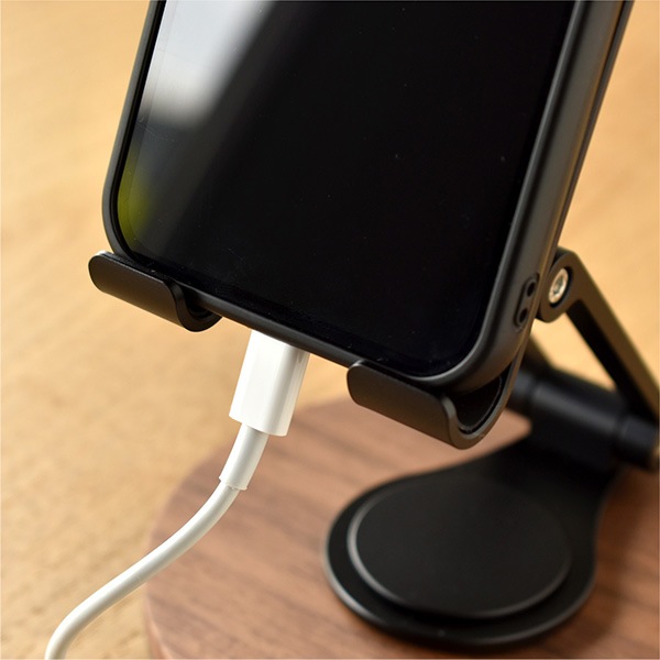 「Smartphone Stand Adjustable」角度調整ができる折り畳み式木製スマートフォンスタンド/Hacoaブランド