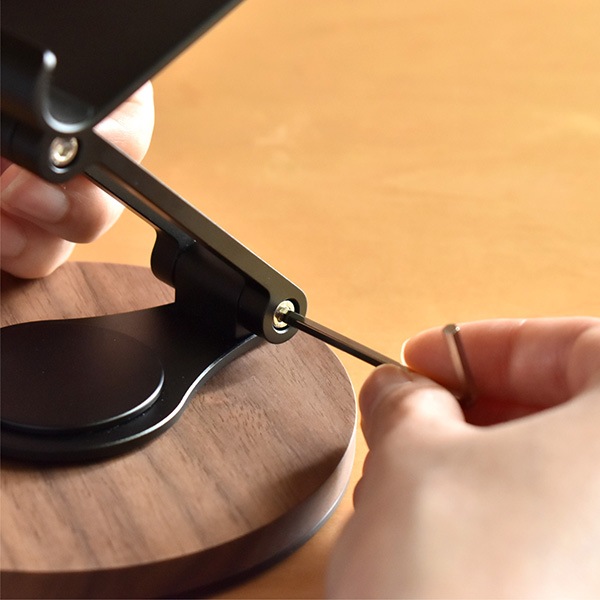 「Smartphone Stand Adjustable」角度調整ができる折り畳み式木製スマートフォンスタンド/Hacoaブランド