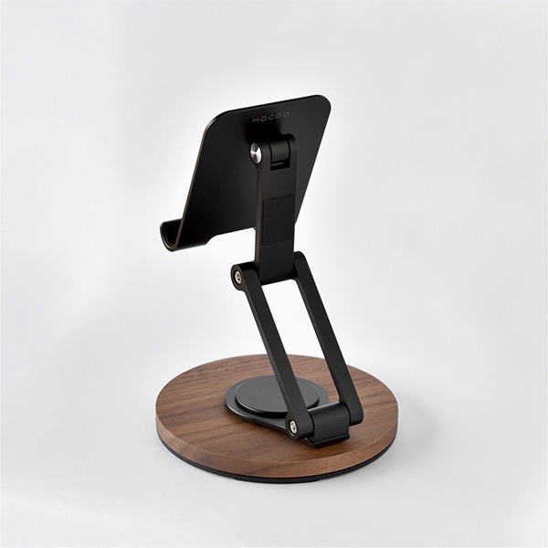 「Smartphone Stand Adjustable」角度調整ができる折り畳み式木製スマートフォンスタンド/Hacoaブランド