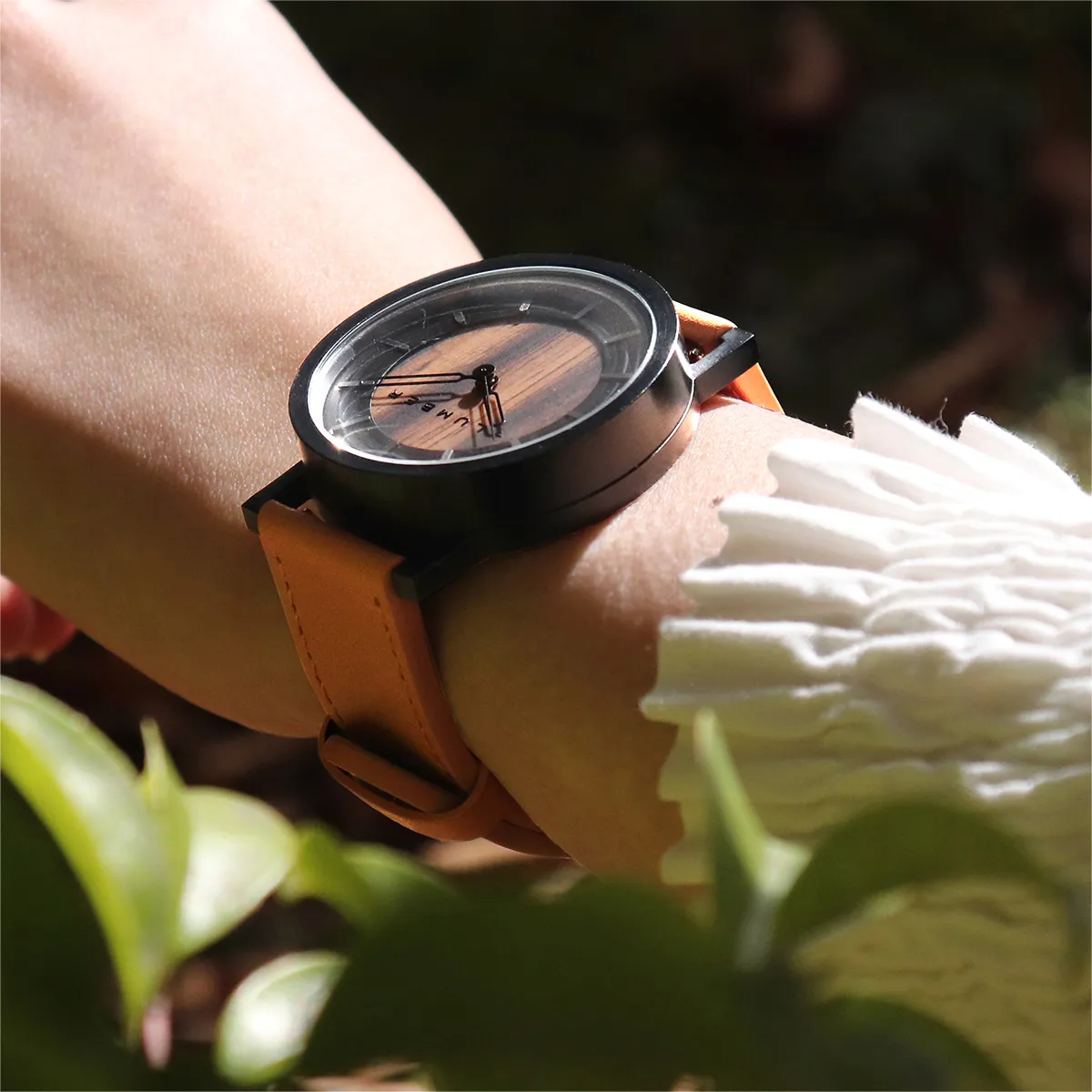 ■【X'mas1,000円OFF】「WATCH 2200」厚みのあるステンレスと銘木が融合した木製腕時計/メンズ/レディース