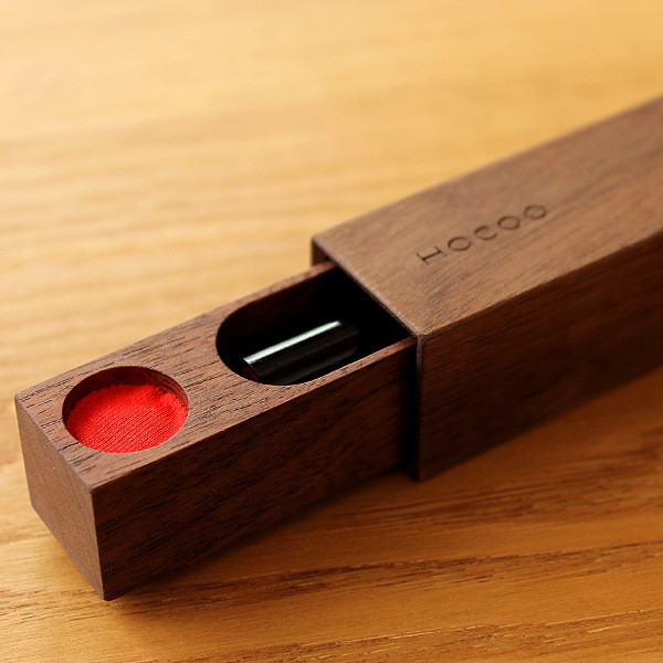 ネット 数量限定 Sealcase 黒拭き漆 動きが心地いい 木製印鑑ケース 北欧風デザイン Hacoaブランド周年記念モデル おしゃれな北欧風木製雑貨 贈り物 名入れギフト Hacoaオンラインストア