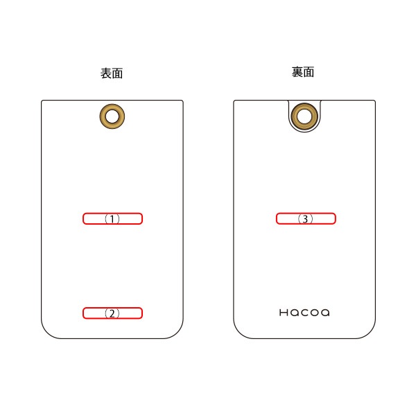 「IC-Pass Case Eyelet」ICカードを収納したままタッチ決済 1枚専用パスケース/Hacoaブランド