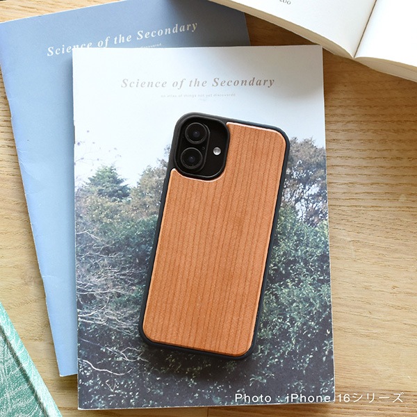 ■【16】「iPhone 16/16e/16Plus/16Pro/16ProMax ALL-AROUND CASE」丈夫なハードケースと天然木をプラスしたiPhone16専用木製アイフォンケース【6.1/6.7/6.3/6.9インチ】