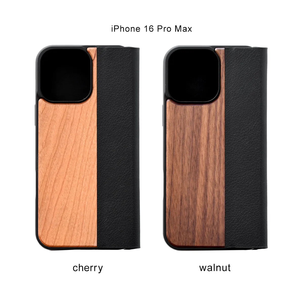 □【16】「iPhone 16/16e/16Plus/16Pro/16ProMax FLIPCASE」木目が