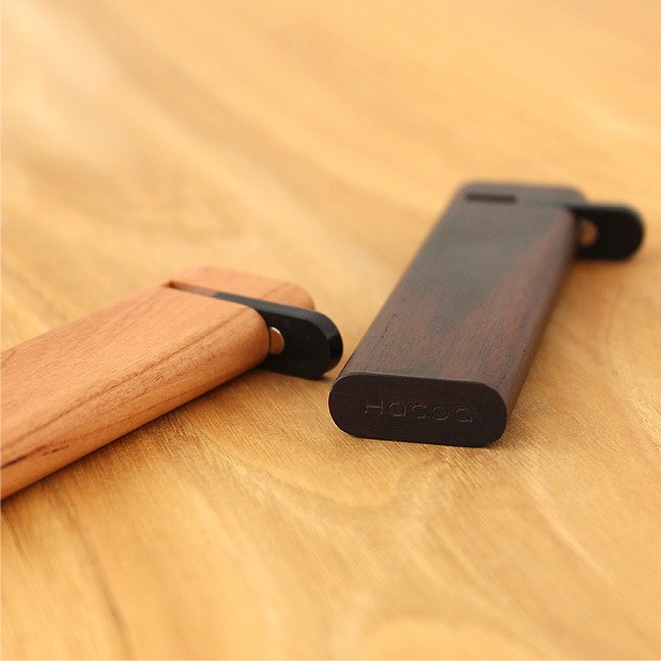 【プレミアム】「Toothpick Holder 黒檀」高級木材を使用、木製の携帯爪楊枝入れ・つまようじケース