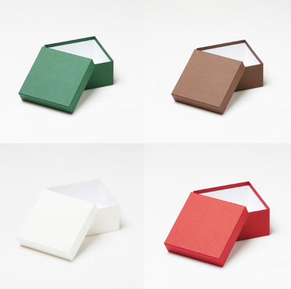 焼き菓子用 正方形フェザーオリジナルギフトケース【S】（1セット100個入～）