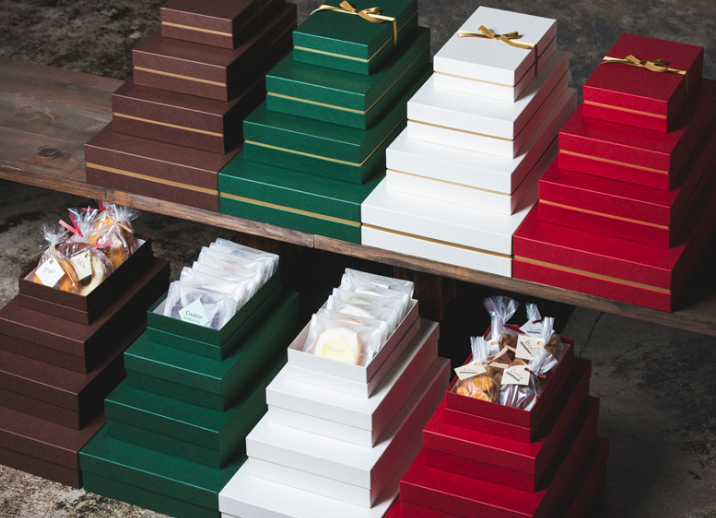 焼き菓子用 ベーシック コンビAオリジナルギフトケース【M】（1セット100個入～）