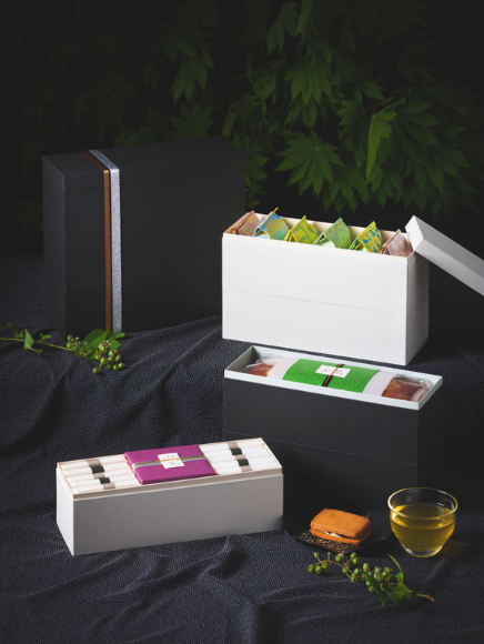 和菓子用 重箱式 オリジナルギフトケース 【蓋・身セット】 （1セット300個入）