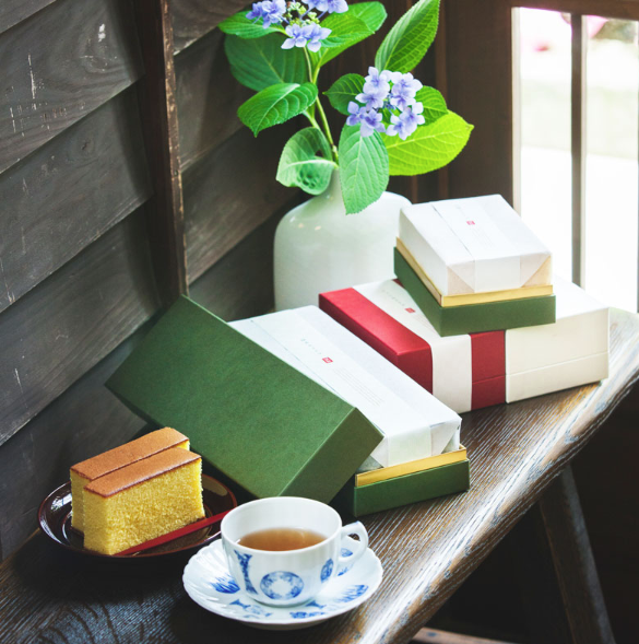 カステラ用 コンビB オリジナルギフトケース 【半斤用】 （1セット100個入～）