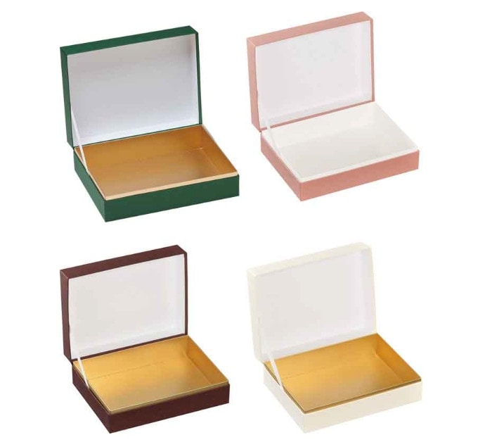 名入れ 焼き菓子用オリジナルギフト箱 ヒンジ型【L】（1セット120個入）