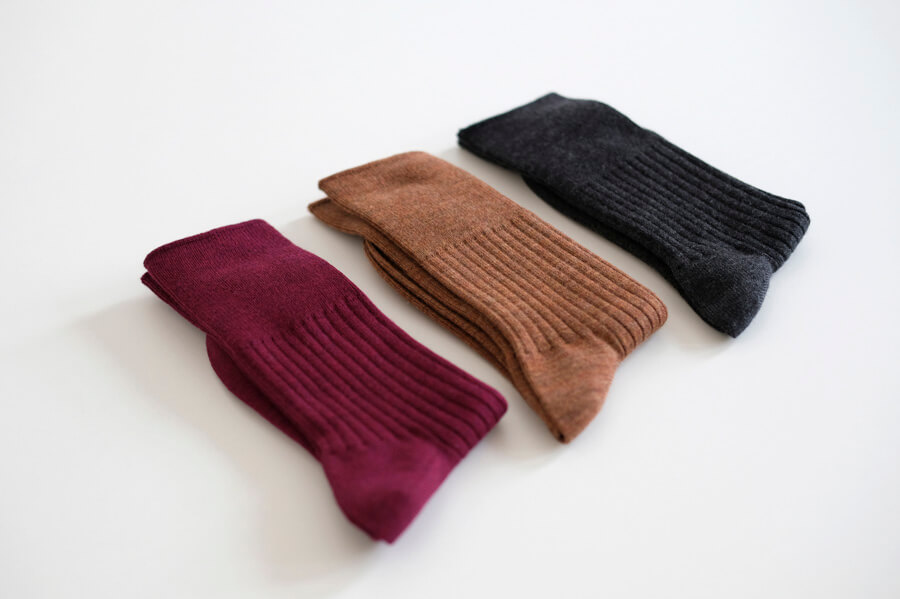 wool rib socks(L)