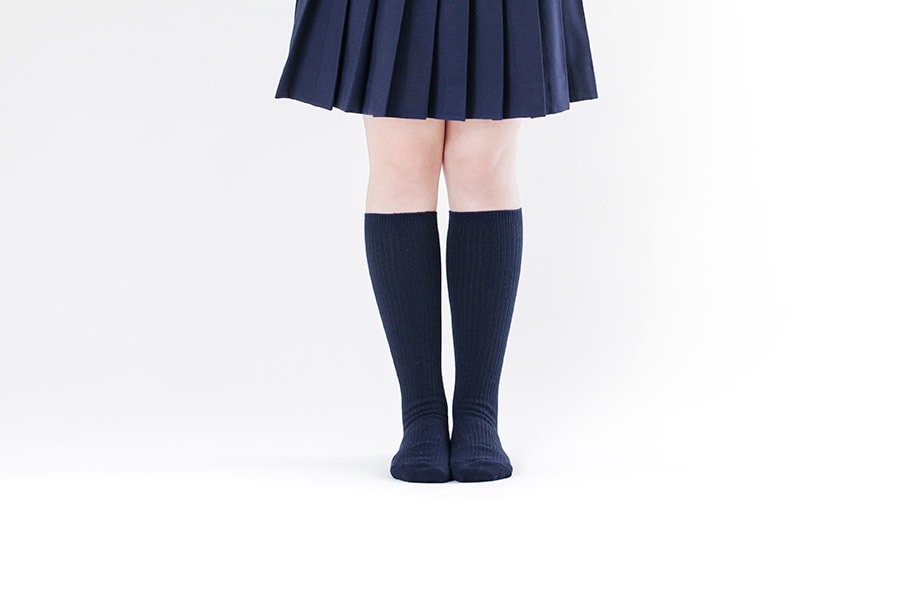 hachool  女子 ハイソックス 紺