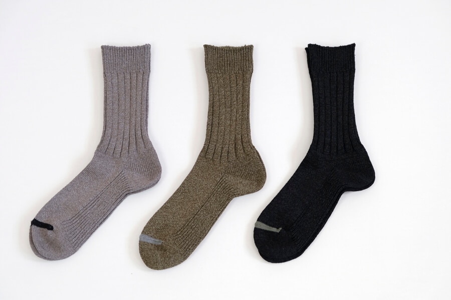 【美濃和紙】washi rib socks