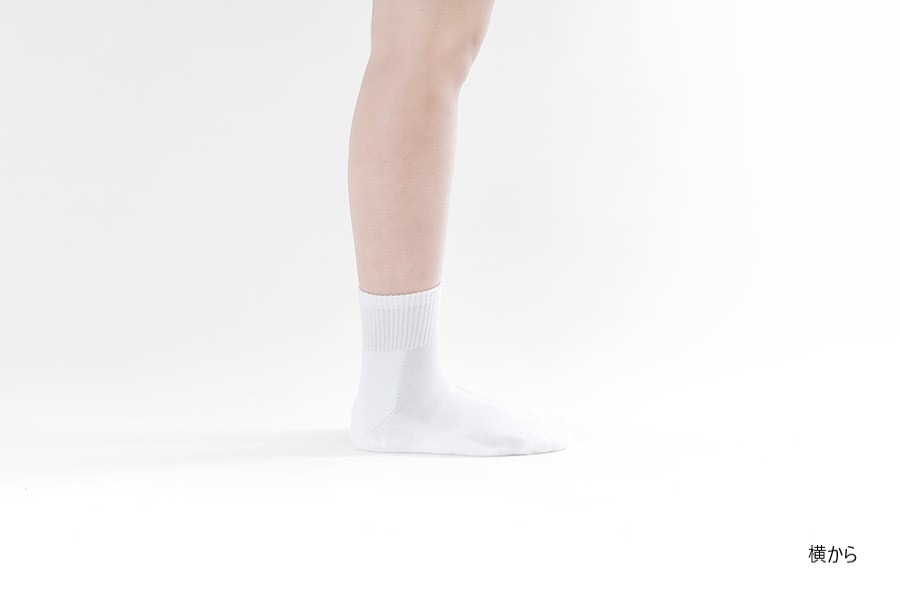 hachool 男子 パイルサポート 13センチ丈 白 | hachool | 靴下のhacu