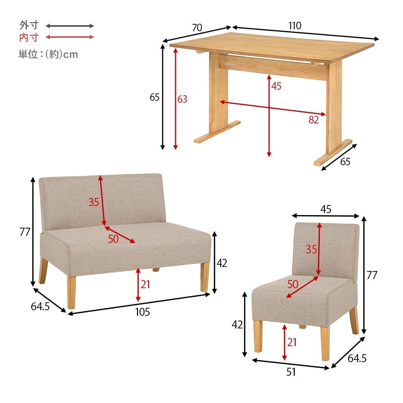 ���٤�����˥󥰥��å� C�����סʥ��ե��ߥ������ˡ�Fam�ۥե���ʥ��ե������˥󥰥��å� �����˥󥰥ơ��֥륻�å� 4�� �Ϳͳݤ� �Ϳ� 110 �ơ��֥� �����˥󥰥������� �����˥󥰥��ե��� �̲� ������� ���� �֥롼 ���졼 �忧��