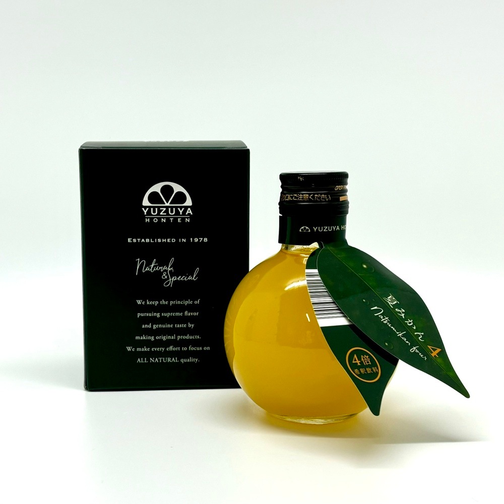 萩名産夏蜜柑】柚子屋本店／キュート瓶 夏みかん4 180ml | 萩