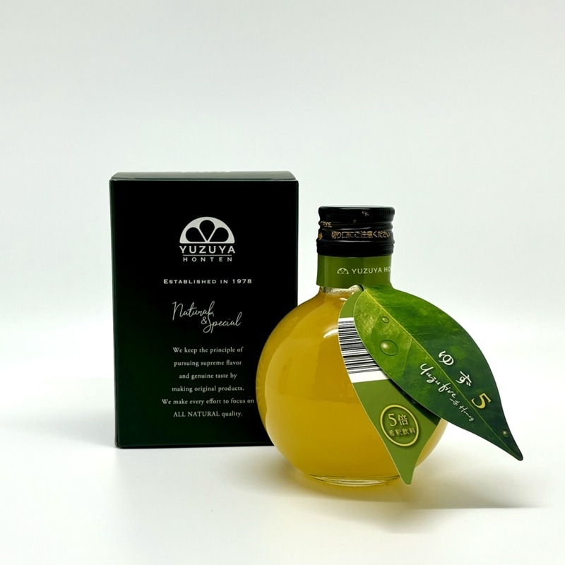 柚子屋本店／キュート瓶　ゆず５　180ml