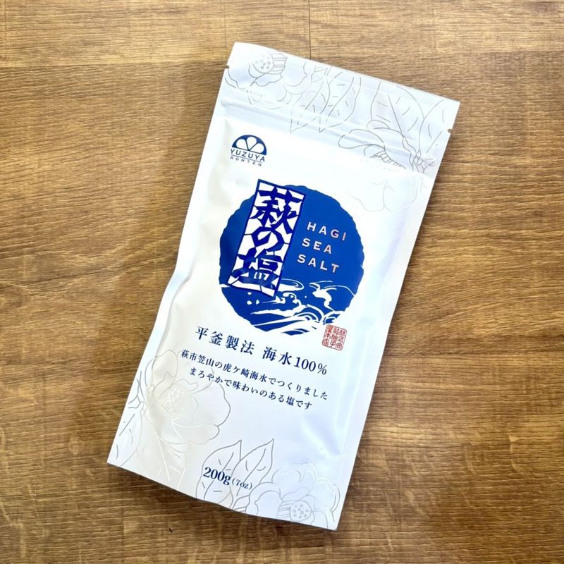 【塩】柚子屋本店／萩の塩（細粒タイプ）　200g