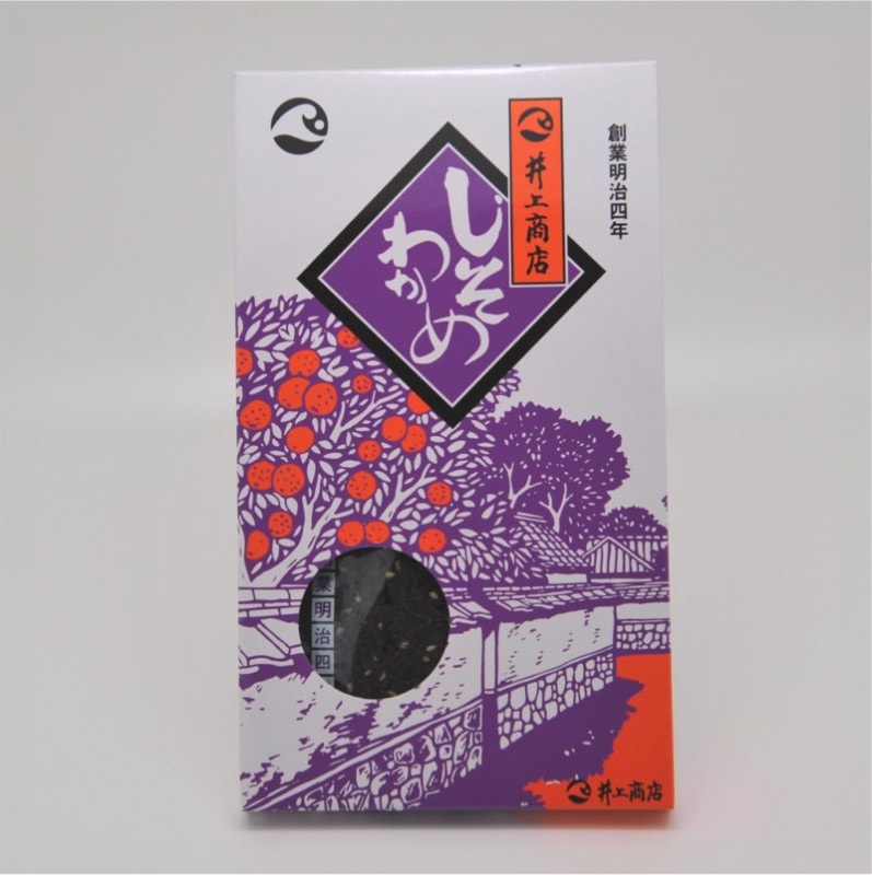 ギフト対応OK！【プチギフトに最適！】萩・井上商店／しそわかめ　70ｇ(紙箱入）