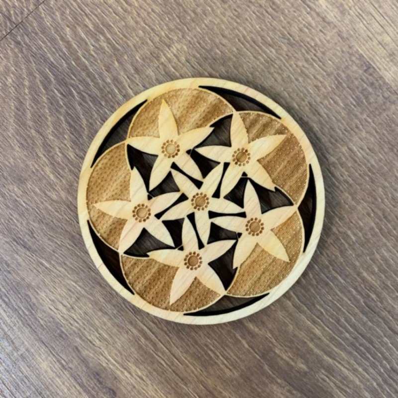 【メール便専用】萩情緒コースター 第ニ景　夏蜜柑の花