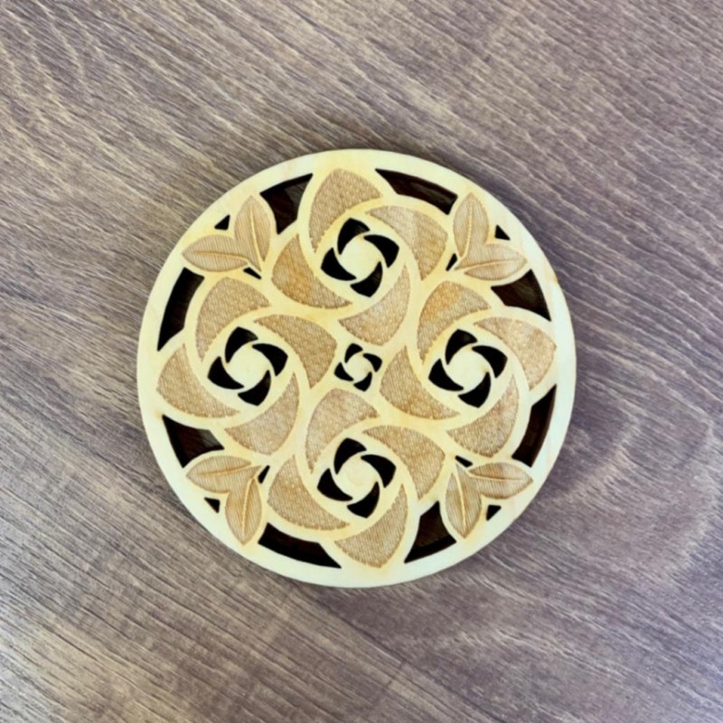 【メール便専用】萩情緒コースター 第一景 笠山椿