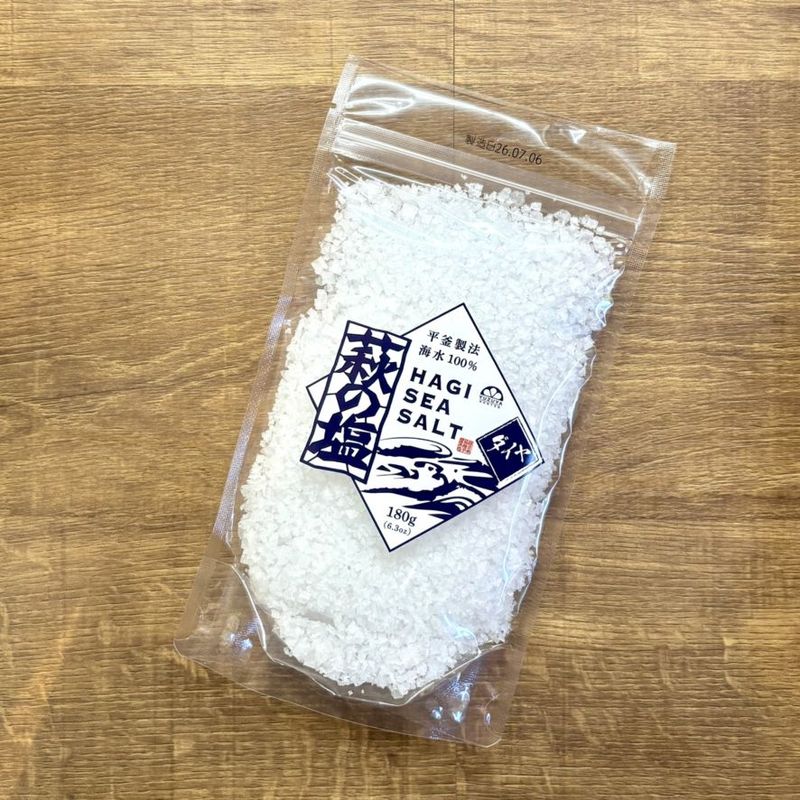 【塩】柚子屋本店／萩の塩　ダイヤ（大粒タイプ）　180g