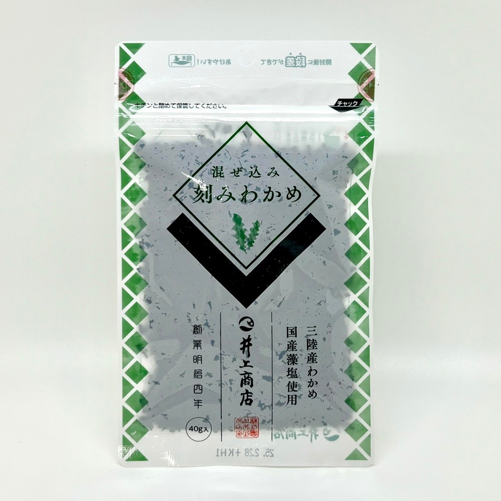 【国産わかめ使用シリーズ】萩・井上商店／混ぜ込み刻みわかめ　40g