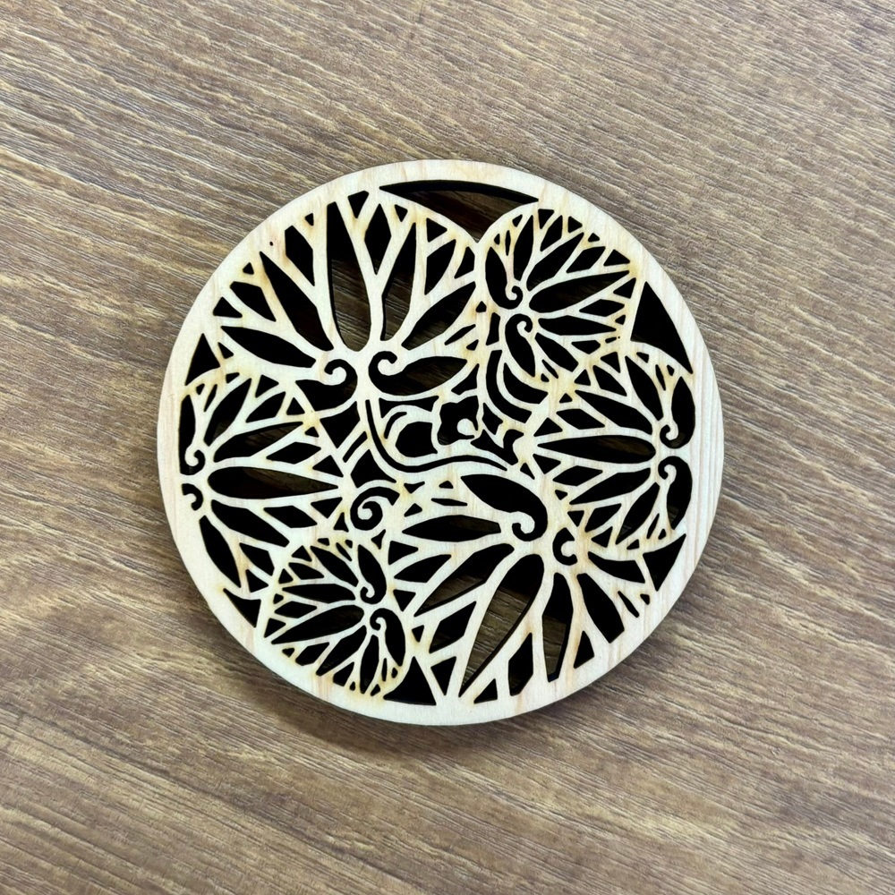 【メール便専用】伝統文様コースター 葵