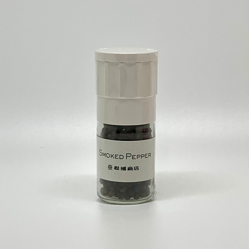 【コショウ】松浦商店／ＳＭＯＫＥＤ　ＰＥＰＰＥＲ　燻製胡椒　ミル付30ｇ