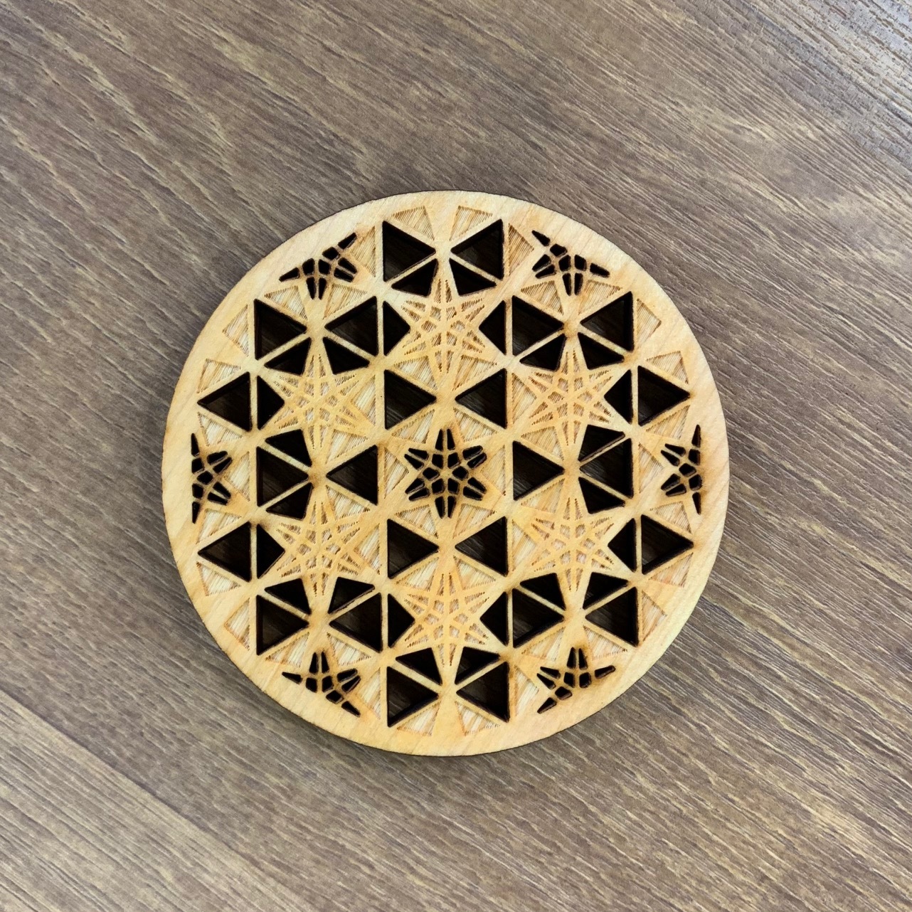 【メール便専用】伝統文様コースター 重ね竜胆