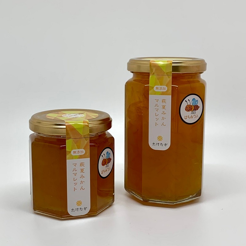 【萩名産夏蜜柑】萩たけなか／夏みかんマルマレット　大　390ｇ