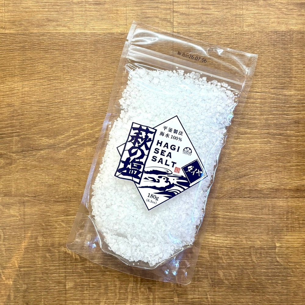 【塩】柚子屋本店／萩の塩　ダイヤ（大粒タイプ）　180g