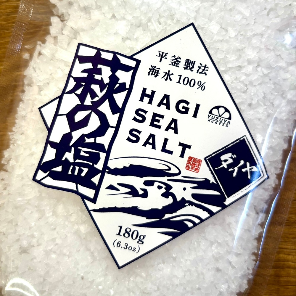 【塩】柚子屋本店／萩の塩　ダイヤ（大粒タイプ）　180g