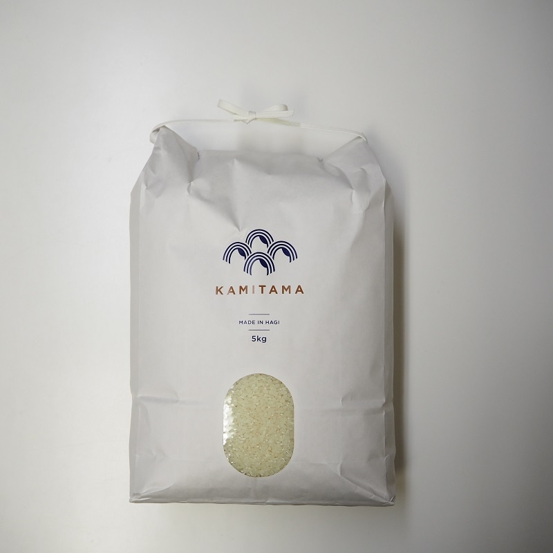 新米入荷！【令和8年産】KAMITAMA RICE：萩市上田万産 コシヒカリ【うるち精米】5㎏ 