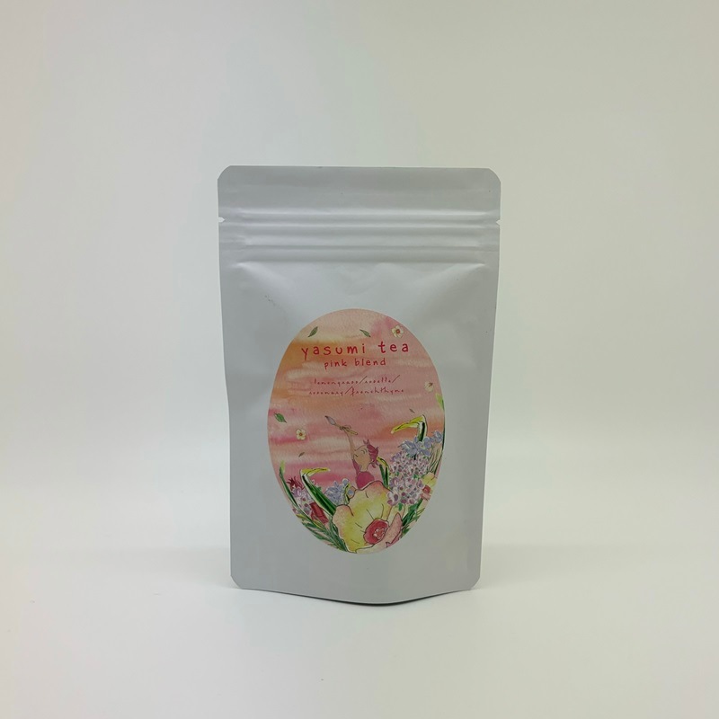 【棚田の花段ハーブ使用】yasumirelax／ヤスミティーピンクブレンド　5包入り