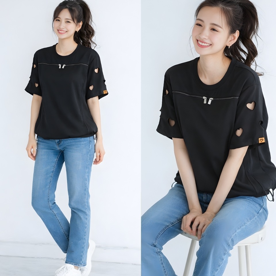 �ϡ��ȥ��åƥ��󥰥ϥ�T����� /�� 2color��M-L / Woman ��